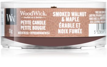 Woodwick Smoked Walnut & Maple votívna sviečka s dreveným knotom