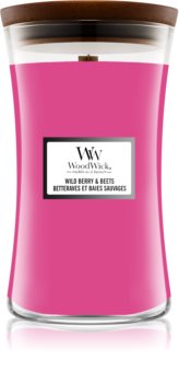 Woodwick Wild Berry & Beets vonná sviečka