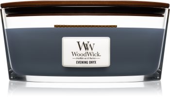 Woodwick Evening Onyx mirisna svijeća s drvenim fitiljem (hearthwick)