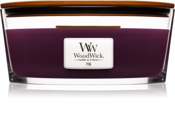 Woodwick Fig scented candle wooden wick (hearthwick)