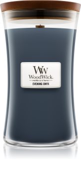Woodwick Evening Onyx aроматична свічка з дерев'яним гнітом