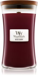 Woodwick Black Cherry vonná svíčka s dřevěným knotem