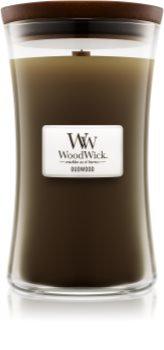 Woodwick Oudwood ароматна свещ  с дървен фитил