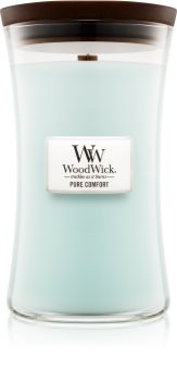 Woodwick Pure Comfort vonná svíčka s dřevěným knotem