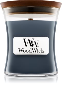 Woodwick Evening Onyx bougie parfumée avec mèche en bois