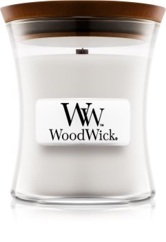 Woodwick Warm Wool ароматна свещ с дървен фитил