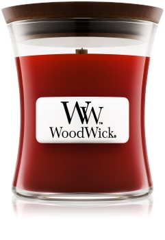 Woodwick Cinnamon Chai vonná svíčka s dřevěným knotem