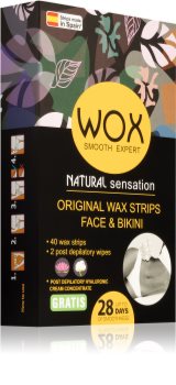 WOX Natural Sensation szőrtelenítő gyantacsík az arcra