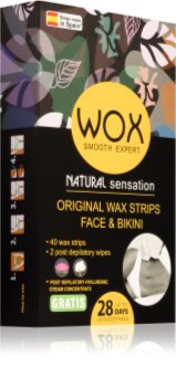 WOX Natural Sensation восъчни ленти за епилация за лице