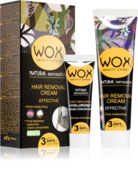 WOX Natural Sensation kūno plaukelių šalinimo kremas