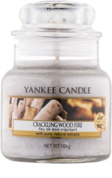 Yankee Candle Crackling Wood Fire geurkaars Classic Mini