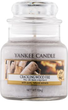 Yankee Candle Crackling Wood Fire scented candle Classic Mini