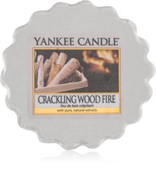 Yankee Candle Crackling Wood Fire tartelette en cire