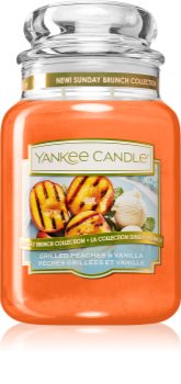 Yankee Candle Grilled Peaches & Vanilla vonná svíčka Classic velká