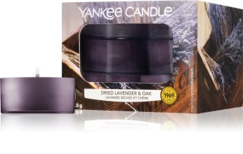 Yankee Candle Dried Lavender & Oak čajová svíčka