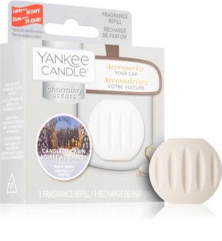 Yankee Candle Candlelit Cabin aроматизатор за автомобил резервен пълнител