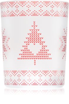 Yankee Candle Red Nordic glass votive candle holder I.