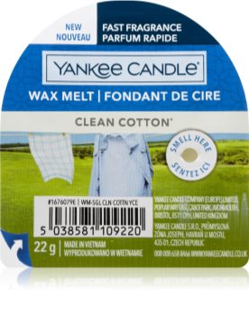 Yankee Candle Clean Cotton illatos viasz aromalámpába I.