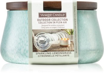 Yankee Candle Outdoor Collection Sparkling Lemongrass vela perfumada Outdoor
