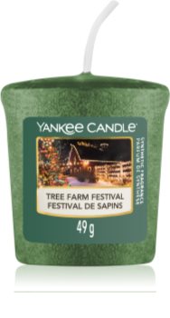 Yankee Candle Juego de 3 velas votivas aromáticas navideñas y 1 soporte para regalo 