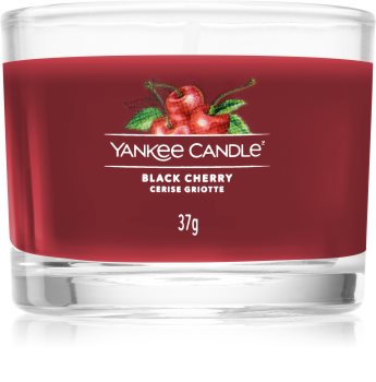 Yankee Candle Black Cherry vela votiva glass