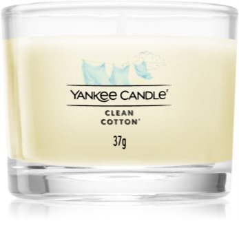 Yankee Candle Clean Cotton velas votivas glass