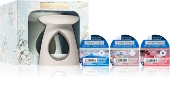 Yankee Candle Sakura Blossoms Festival Aromalamp & 3 Wax Melts dárková sada V.