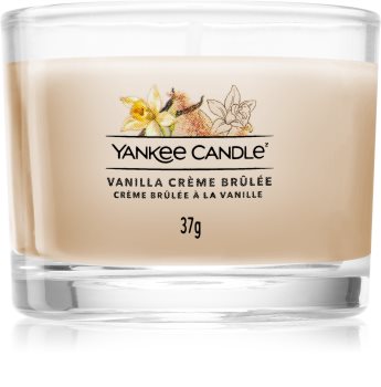 Yankee Candle Vanilla Creme Brulee votiefkaarsen glass