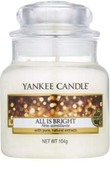 Yankee Candle All is Bright vela perfumada Classic pequeno