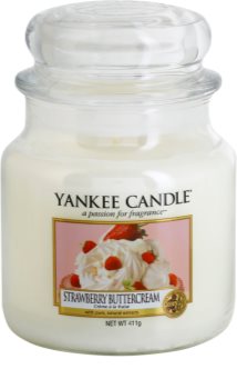 Yankee Candle Strawberry Buttercream vela perfumada Classic médio