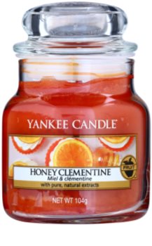 Yankee Candle Honey Clementine vela perfumada 104 g Classic pequeña