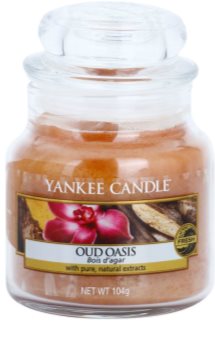 Yankee Candle Oud Oasis vela perfumada 104 g Classic pequeña