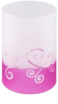 Yankee Candle Purple Scroll Portavelas de vidrio para velas de té