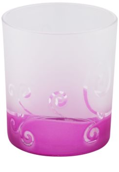Yankee Candle Purple Scroll Portavelas de vidrio