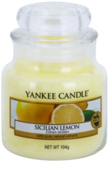Yankee Candle Sicilian Lemon vela perfumado 104 g Classic pequeno