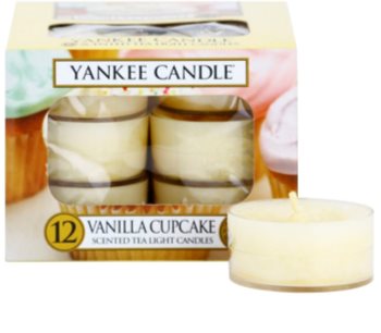Yankee Candle Vanilla Cupcake čajová sviečka 12 x 9,8 g