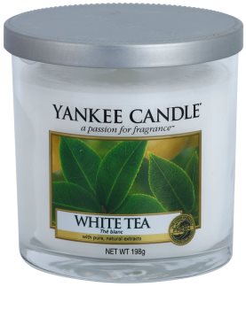 Yankee Candle White Tea vela perfumado 198 g Décor pequena