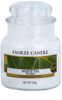 Yankee Candle White Tea vela perfumada 104 g Classic pequeno