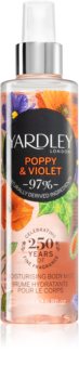 Yardley Poppy & Violet hydratačný telový sprej pre ženy