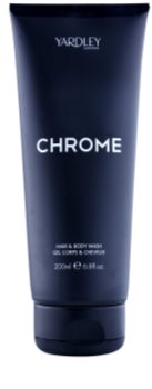 Yardley Chrome gel de duche para homens 200 ml