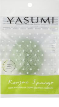 Yasumi Konjak Green Tea spugnetta detergente delicata per pelli grasse con tendenza all'acne
