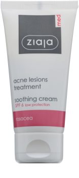 Ziaja Med Acne Lesions umirujuća i hidratantna krema SPF 6