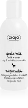 Ziaja Goat's Milk latte detergente + lozione tonica viso 2 in 1