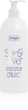 Ziaja Sensitive gel detergente per viso e corpo per pelli sensibili e irritate