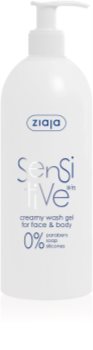 Ziaja Sensitive gel za pranje lica i tijela za osjetljivu i nadraženu kožu