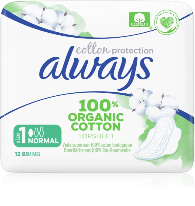 Always Cotton Protection Organic sanitary towels notino.ie