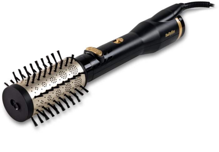 BaByliss Curlers Easy Curl Rotating Hot Air Brush for Hair Volume and ...
