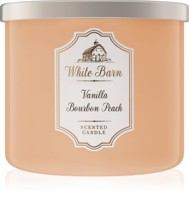 Bath & Body Works Vanilla Bourbon Peach Scented Candle notino.co.uk