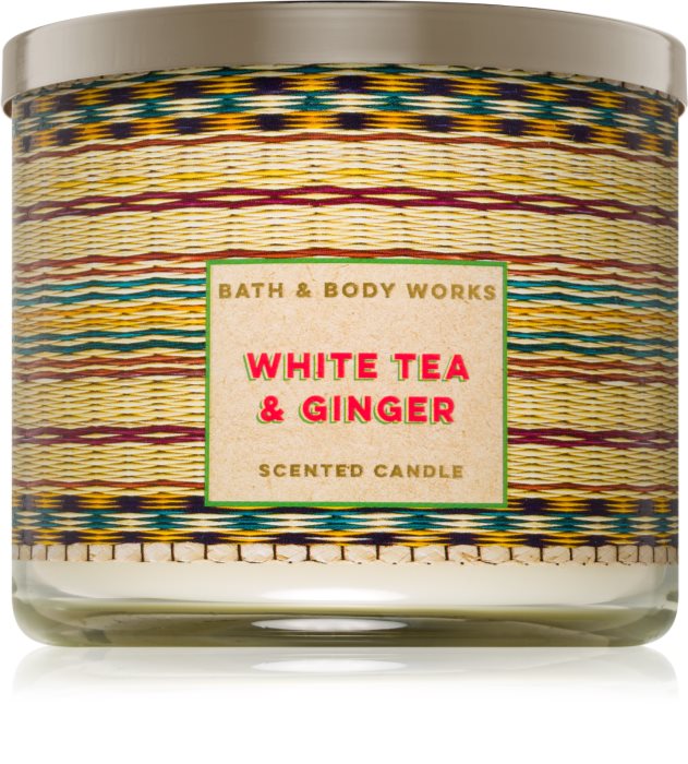 Bath & Body Works White Tea & Ginger scented candle notino.co.uk