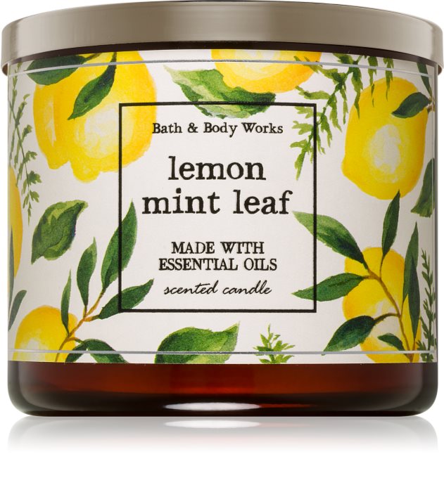 Bath & Body Works Lemon Mint Leaf scented candle I. notino.co.uk